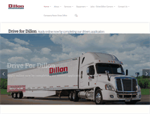 Tablet Screenshot of dillontransportation.com